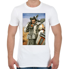 PRINTFASHION Gibraltar - Apex Legends - Férfi póló - Fehér férfi póló