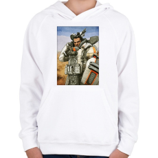 PRINTFASHION Gibraltar - Apex Legends - Gyerek kapucnis pulóver - Fehér