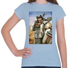 PRINTFASHION Gibraltar - Apex Legends - Női póló - Világoskék