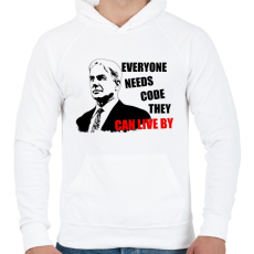 PRINTFASHION GIBS - Férfi kapucnis pulóver - Fehér