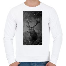 PRINTFASHION Gímszarvas - Férfi pulóver - Fehér