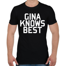 PRINTFASHION Gina knows best - Brooklyn Nine-Nine - Férfi póló - Fekete férfi póló
