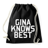 PRINTFASHION Gina knows best - Brooklyn Nine-Nine - Sportzsák, Tornazsák - Fekete