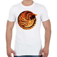 PRINTFASHION Ginger cat - Férfi póló - Fehér