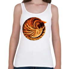 PRINTFASHION Ginger cat - Női atléta - Fehér