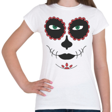 PRINTFASHION Girl face - Női póló - Fehér