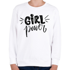 PRINTFASHION Girl power - Gyerek pulóver - Fehér gyerek pulóver, kardigán