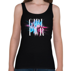 PRINTFASHION Girl Power - Női atléta - Fekete