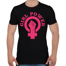 PRINTFASHION Girl power symbol - Férfi póló - Fekete