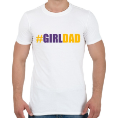 PRINTFASHION #girlDAD - Férfi póló - Fehér