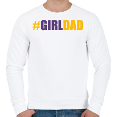 PRINTFASHION #girlDAD - Férfi pulóver - Fehér