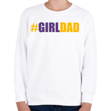 PRINTFASHION #girlDAD - Gyerek pulóver - Fehér gyerek pulóver, kardigán