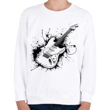 PRINTFASHION gitár - Gyerek pulóver - Fehér gyerek pulóver, kardigán