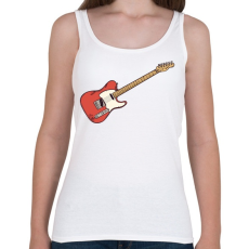 PRINTFASHION Gitár - Női atléta - Fehér