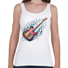 PRINTFASHION gitár - Női atléta - Fehér
