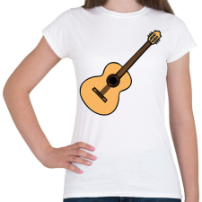 PRINTFASHION Gitár - Női póló - Fehér női póló