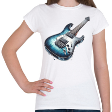 PRINTFASHION gitár - Női póló - Fehér