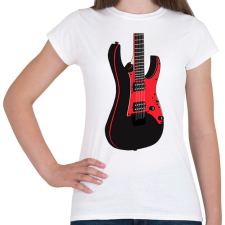 PRINTFASHION Gitár  - Női póló - Fehér női póló