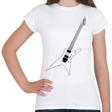 PRINTFASHION Gitár  - Női póló - Fehér