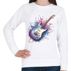 PRINTFASHION gitár - Női pulóver - Fehér