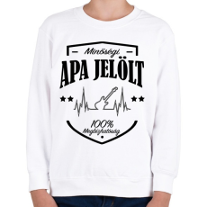 PRINTFASHION Gitáros apajelölt - Gyerek pulóver - Fehér