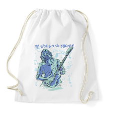 PRINTFASHION Gitáros élet - Sportzsák, Tornazsák - Fehér tornazsák