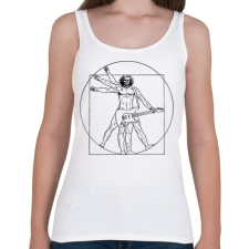 PRINTFASHION Gitáros ember - Női atléta - Fehér női trikó