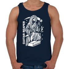 PRINTFASHION Gitáros halál - Férfi atléta - Sötétkék atléta, trikó
