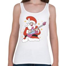 PRINTFASHION Gitáros télapó - Női atléta - Fehér