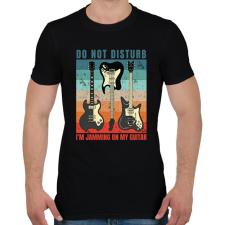 PRINTFASHION Gitározok ne zavarj - Férfi póló - Fekete férfi póló