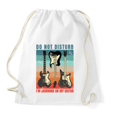 PRINTFASHION Gitározok ne zavarj - Sportzsák, Tornazsák - Fehér tornazsák