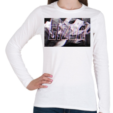 PRINTFASHION Gizda - Női hosszú ujjú póló - Fehér