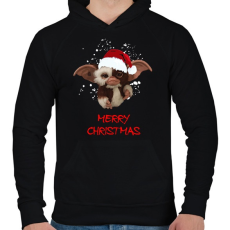 PRINTFASHION GIZMO christmas edition - Férfi kapucnis pulóver - Fekete