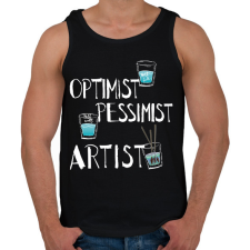 PRINTFASHION glass.artist.w - Férfi atléta - Fekete atléta, trikó