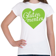 PRINTFASHION gluten-free-love-green - Női póló - Fehér női póló