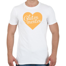 PRINTFASHION gluten-free-love-orange - Férfi póló - Fehér férfi póló