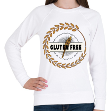 PRINTFASHION Glutenfree1 - Női pulóver - Fehér női pulóver, kardigán