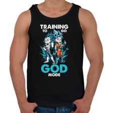 PRINTFASHION GOD MODE - Férfi atléta - Fekete atléta, trikó