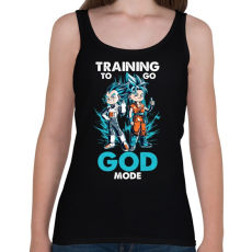 PRINTFASHION GOD MODE - Női atléta - Fekete
