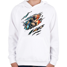 PRINTFASHION God Of War - Gyerek kapucnis pulóver - Fehér