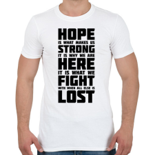 PRINTFASHION God of War idézet - Férfi póló - Fehér férfi póló