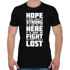 PRINTFASHION God of War idézet - Férfi póló - Fekete