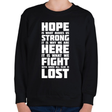 PRINTFASHION God of War idézet - Gyerek pulóver - Fekete gyerek pulóver, kardigán