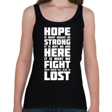 PRINTFASHION God of War idézet - Női atléta - Fekete női trikó