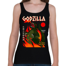 PRINTFASHION godzilla - Női atléta - Fekete
