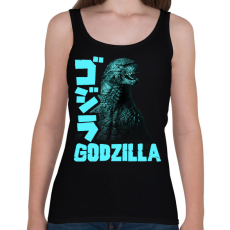 PRINTFASHION Godzilla - Női atléta - Fekete