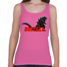 PRINTFASHION Godzilla - Női atléta - Rózsaszín női trikó