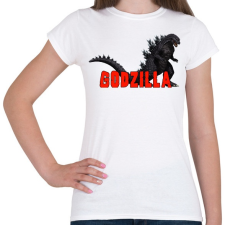 PRINTFASHION Godzilla - Női póló - Fehér női póló