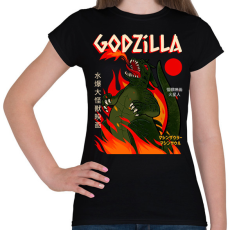 PRINTFASHION godzilla - Női póló - Fekete