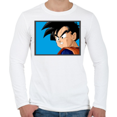 PRINTFASHION Gohan - Férfi hosszú ujjú póló - Fehér